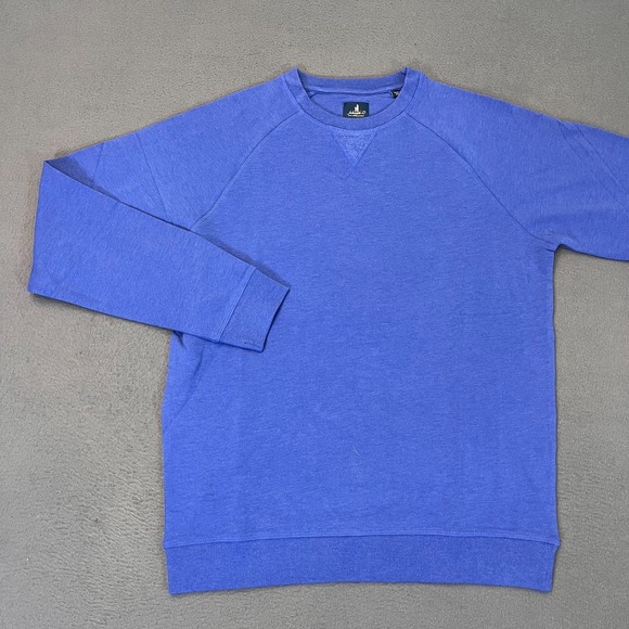 Johnnie-O Freeman Crewneck‎ Sweatshirt Mens Sm Pullover Royal 2 Blue Modal Golf